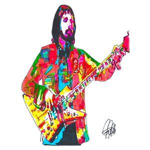 John Entwistle The Who Bass Guitar Rock Music Poster Print Wall Art 18x24